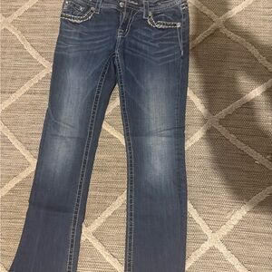 Miss me jeans size 27 mid-rise boot cut